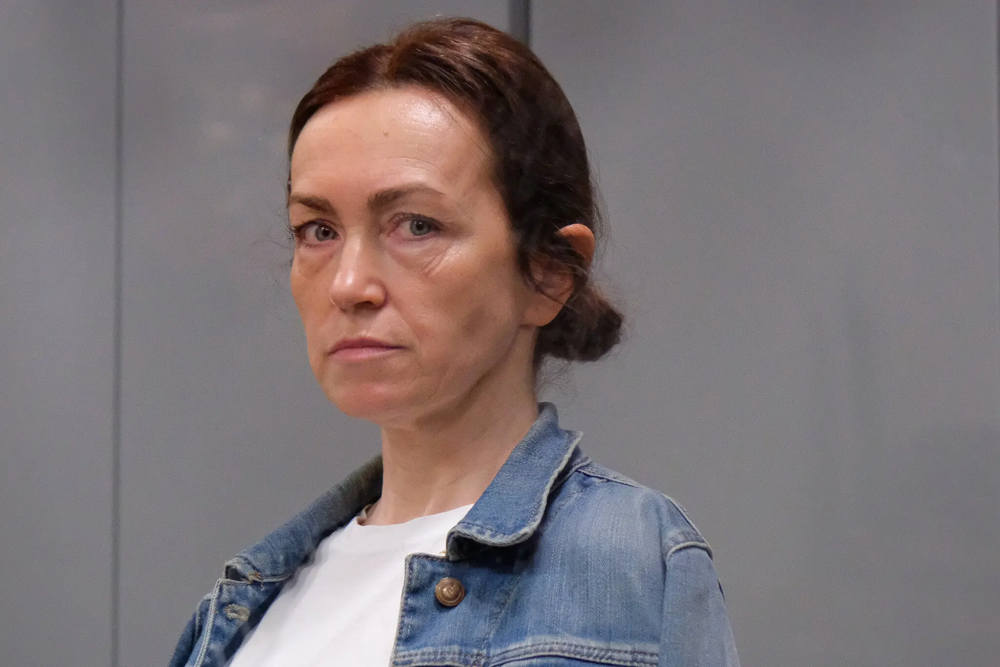 Алсу Курмашева, редактор татарсько-башкирської служби Радіо Вільна Європа/Радіо Свобода, що фінансується урядом США, на судовому засіданні в Казані, Росія, у травні.